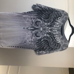 Men’s affliction t shirt. Smoke and pet free home